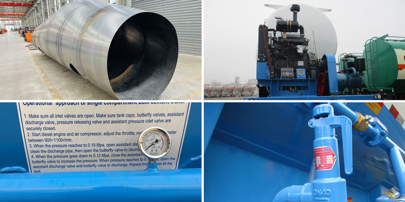 Remorque de ciment en vrac Bulk Cement Trailer