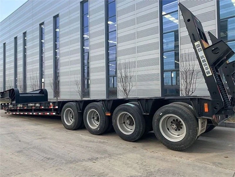 100 Ton Heavy Duty Lowbed Semi Trailer