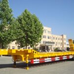 100 Ton Lowbed Semi Trailer Custom Axle Configurations
