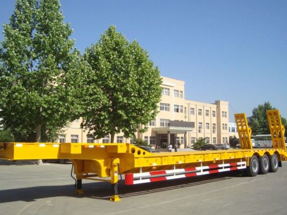100 Ton Lowbed Semi Trailer Custom Axle Configurations