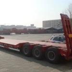 4-Axle 100 Ton Lowbed Trailer for Excavator