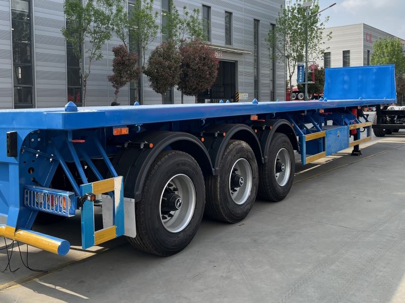 4-Axle 80 Ton 40ft Flatbed Trailer for Construction