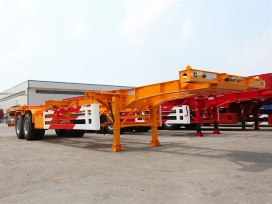 2-Axle Tandem Skeleton Semi Trailer