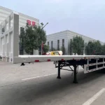 4-Axle 80 Ton 45ft Flatbed Trailer for Machinery