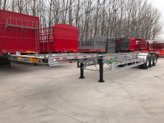 20-40ft Shipping Container Skeleton Trailer for Sale