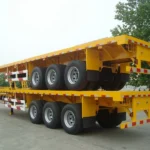 4-Axle 80 Ton 20ft Flatbed Trailer for Machinery