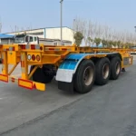 4-Axle 80 Ton 20ft Skeleton Container Trailer