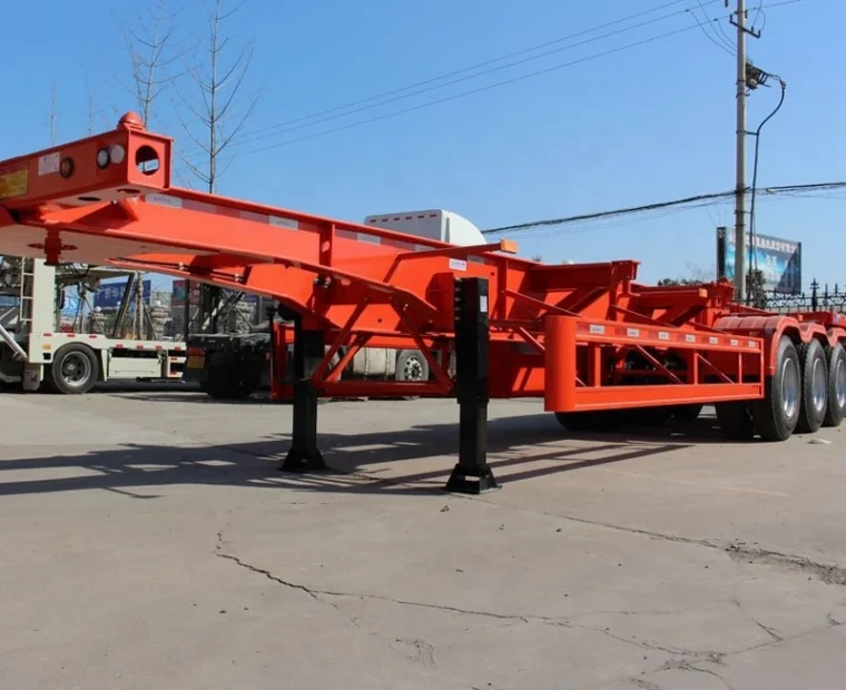20ft Semi-remorque châssis conteneur