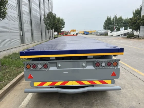 3 Axle 40ft Flatbed Cargo Semi Trailer