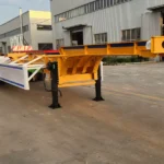 3 Axle 40ft Skeleton Semi Trailer For Africa