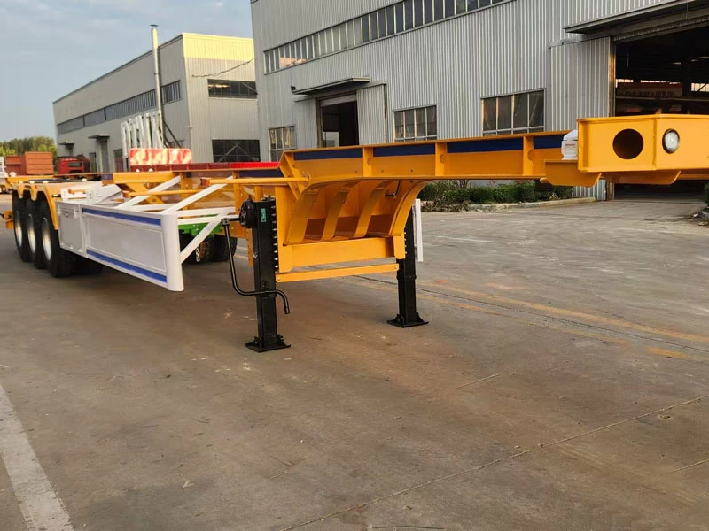 3 Axle 40ft Skeleton Semi Trailer For Africa