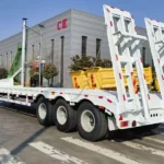 3-Axle 50 Ton Lowbed Trailer for Excavator