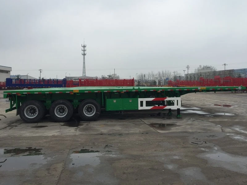 3 Axle 60 Ton Flatbed Semi Trailer