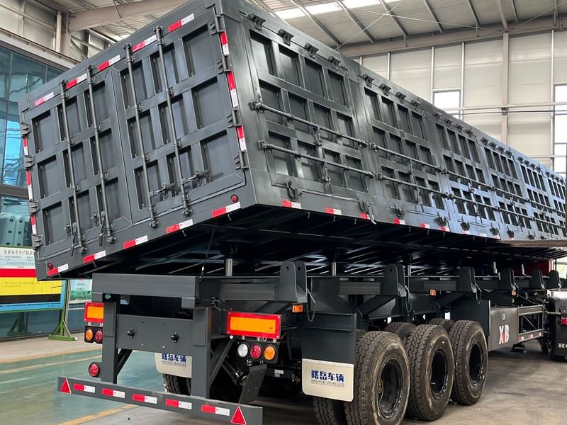 3 Axle 60 Ton Side Tipper Semi Trailer