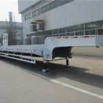 3-Axle 80 Ton Lowbed Trailer for Cement