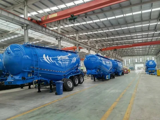 3 Axle Bulk Cement Semi Trailer Price