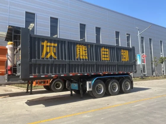3-Axle 30 Ton 40ft Tipper Trailer for Excavator