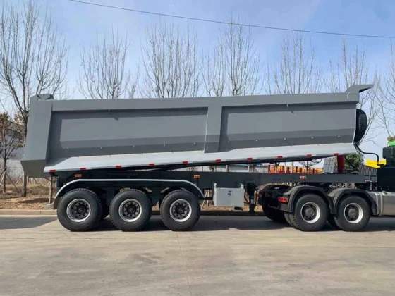 3 Axle Rear Dump Semi Trailer for Sale