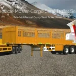 3-Axle 60 Ton Fence Trailer for Construction