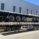 3 Axle Flatbed Semi Trailer 20-80 Ton for Africa