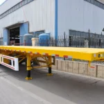 3-Axle 80 Ton 20ft Flatbed Trailer for Machinery