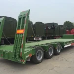 3 Axles 60 Ton Lowbed Semi Trailer for Sale