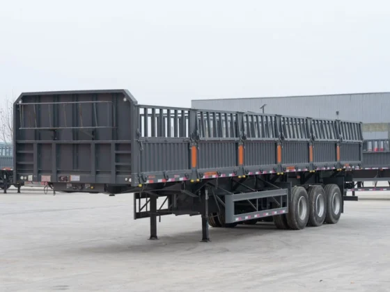 3 Axle Side Dump Semi Trailer
