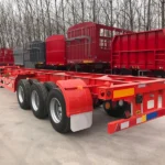 3-Axle 80 Ton 20ft Skeleton Container Trailer