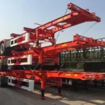 3-Axle 80 Ton 45ft Skeleton Container Trailer