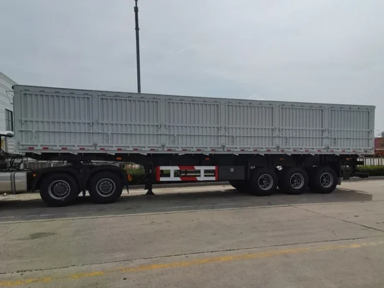 2/3/4 Axles 30-100 Ton Side Tipper Semi Trailer for Sale