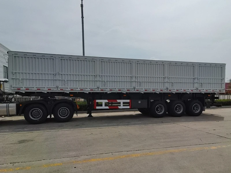 2/3/4 Axles 30-100 Ton Side Tipper Semi Trailer for Sale