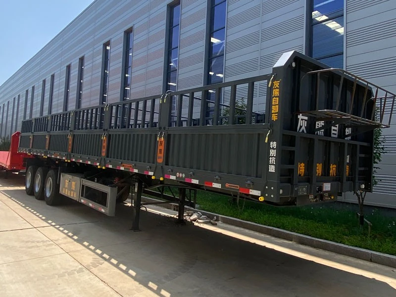 30-50 Ton Side Dump Semi Trailer in Africa