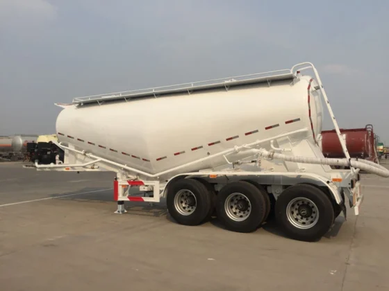 70m³ Aluminum 3-Axle Tanker Trailer for Cement