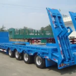 4 Axle 100 Ton Lowbed Semi Trailer for Sale