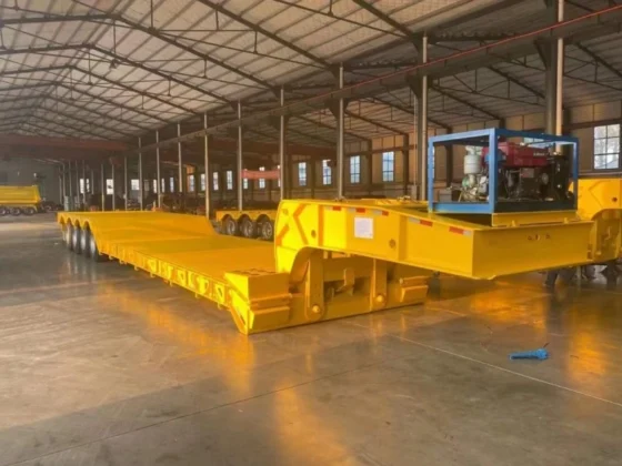 4 Axle Detachable Gooseneck Lowbed Semi Trailer