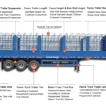 4-Axle 40 Ton Fence Trailer for Machinery
