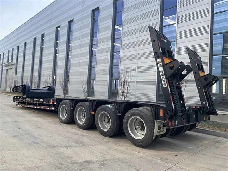 4-Axle 150 Ton Lowbed Trailer for Excavator