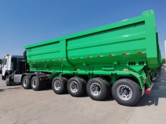 4 Axle Rear Dump Semi Trailer for Sale