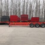 4-Axle 80 Ton 40ft Skeleton Container Trailer for Mining