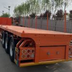 4-Axle 60 Ton 40ft Flatbed Trailer for Excavator
