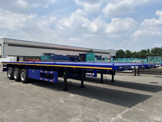 4-Axle 80 Ton 40ft Flatbed Trailer