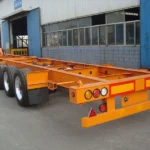 4-Axle 60 Ton 45ft Skeleton Container Trailer