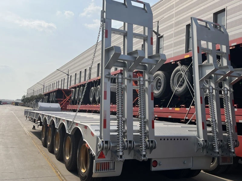 5 Axle Heavy Duty Lowbed Semi Trailer