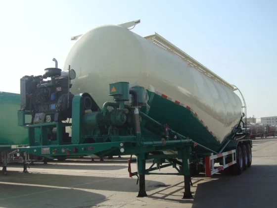50m³ Aluminum 4-Axle Tanker Trailer for Cement