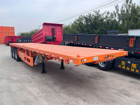 50ft Flatbed Semi Trailer 30-80 Ton