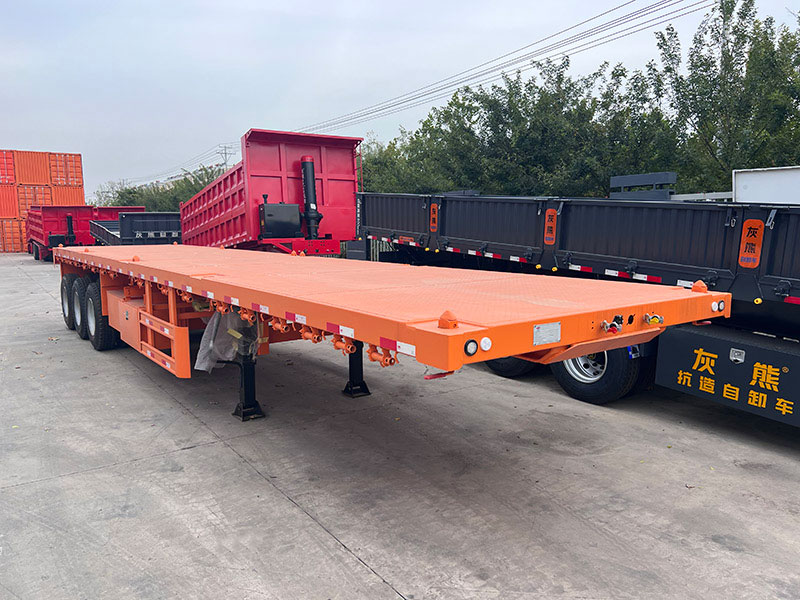 50ft Flatbed Semi Trailer 30-80 Ton