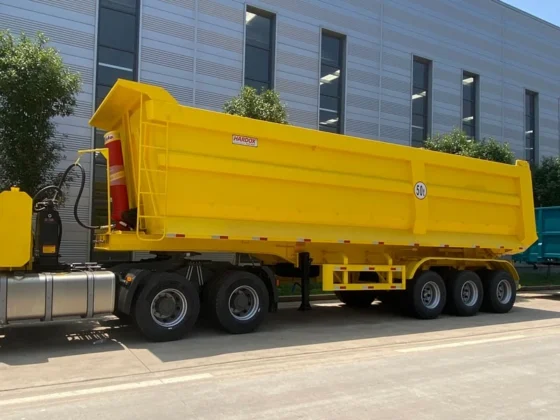 4-Axle 50 Ton Rear Tipper Trailer for Construction
