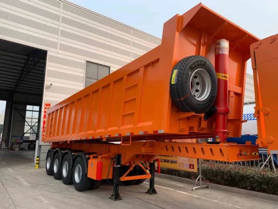 4-Axle 80 Ton Tipper Trailer for Construction