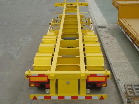 2/3/4 Axle 20-80 Ton Container Chassis Trailer for Sale