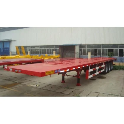 3 Axle 80 Ton 20ft Flatbed Trailer for Sale
